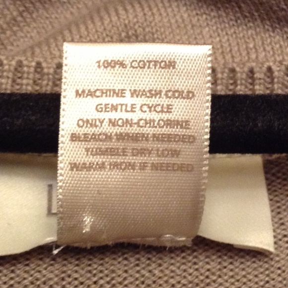 Loft Taupe 3/4 Sleeve Cotton Cardigan Top - Picture 6 of 6